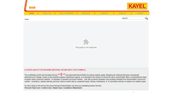 Desktop Screenshot of kayelrubber.com