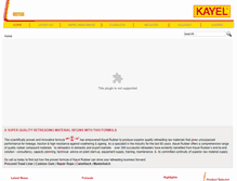 Tablet Screenshot of kayelrubber.com